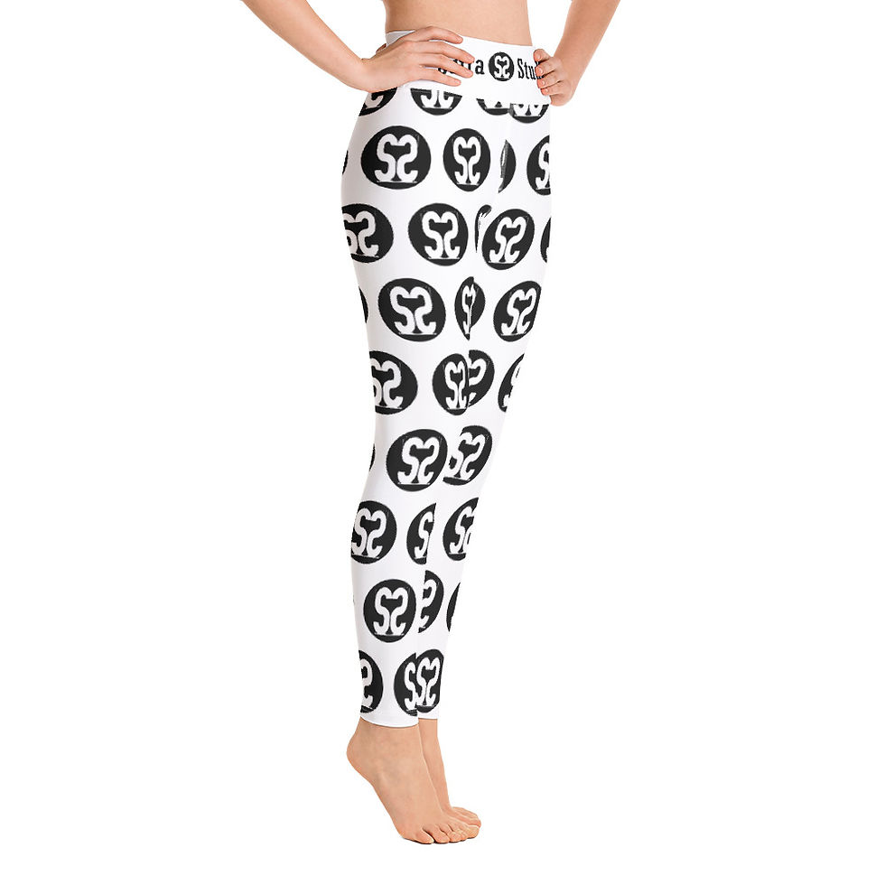 Thumbnail: SS (large) Polka Dot Yoga Leggings