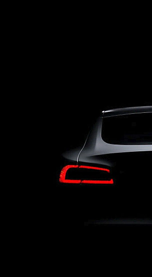 REAR END OF BLACK TESLA