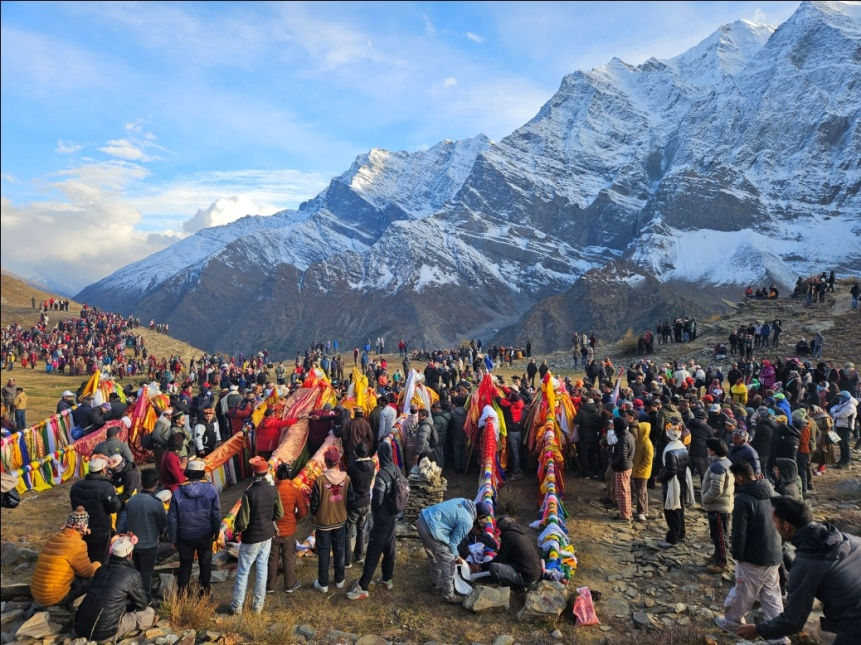 Kyesum Dor- The tribal festival at Lahul at Gunstling (rock art site)