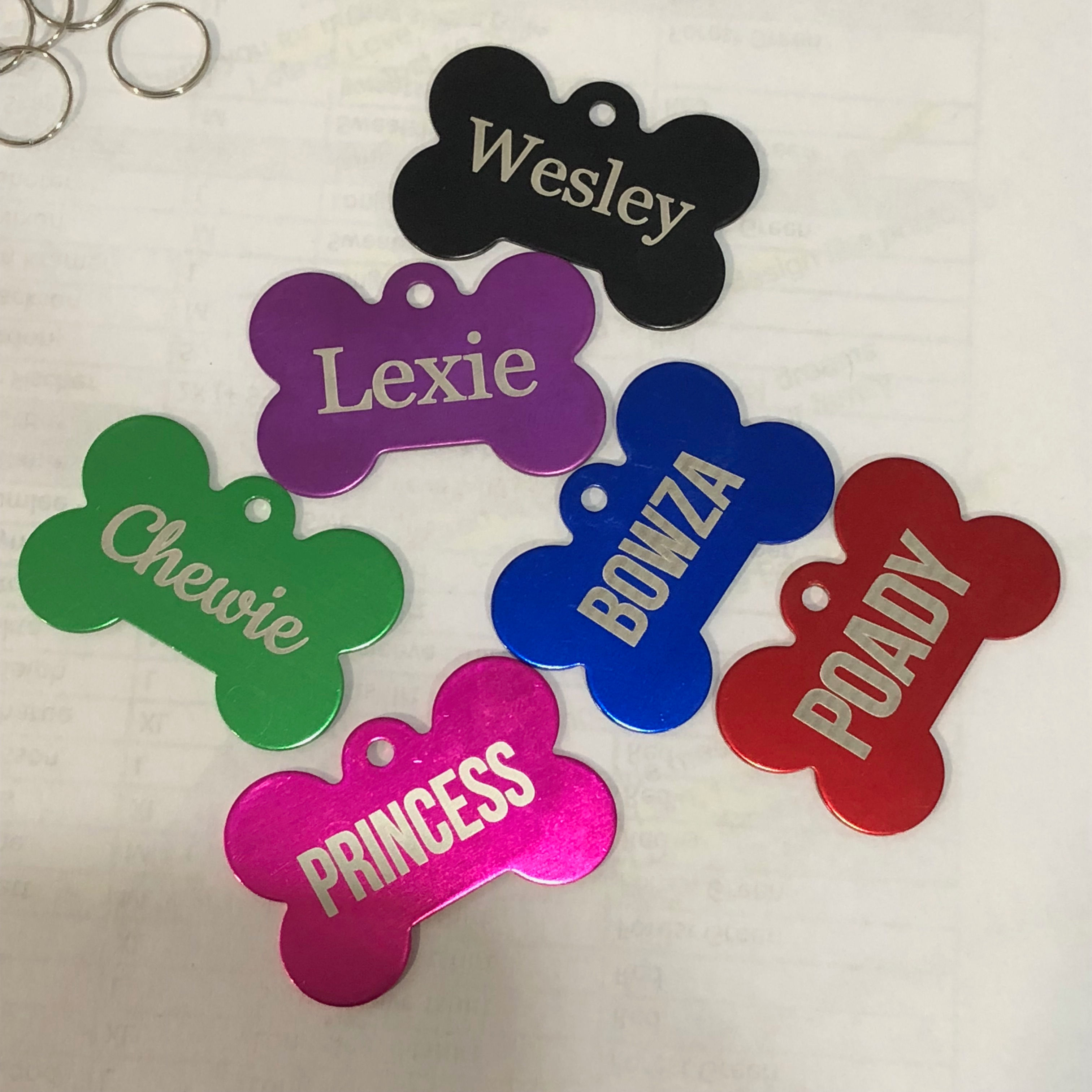 Laser Engraved Aluminum Pet Tag