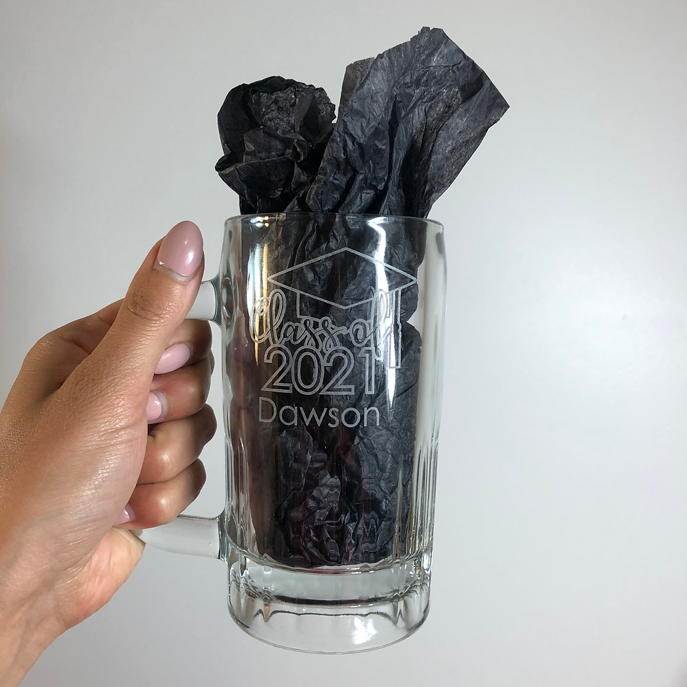 Miniature : Personalized 12oz Laser Engraved Beer Mug