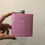 Thumbnail: Elegant Square Design Custom Name & Date Laser Engraved 6oz Flask
