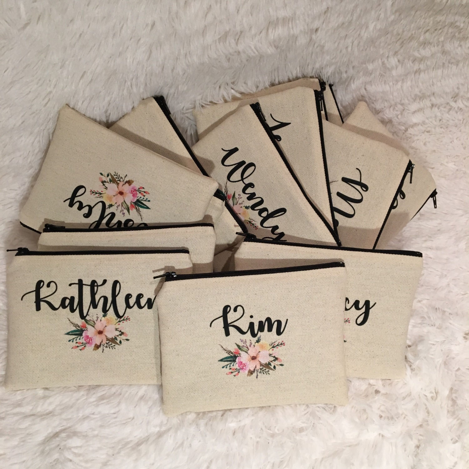 Sac de style enveloppe de couleur naturelle personnalisée