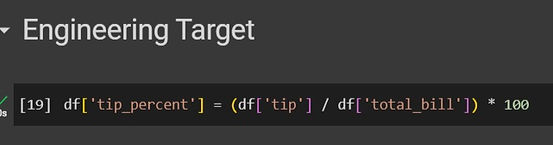 engeneer percentage change feature for target free example
