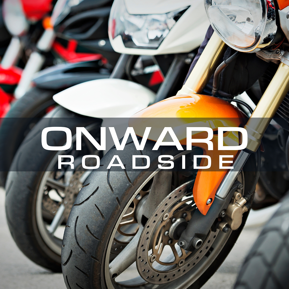 motorcycle broken down on roadside in Cincinnati Ohio