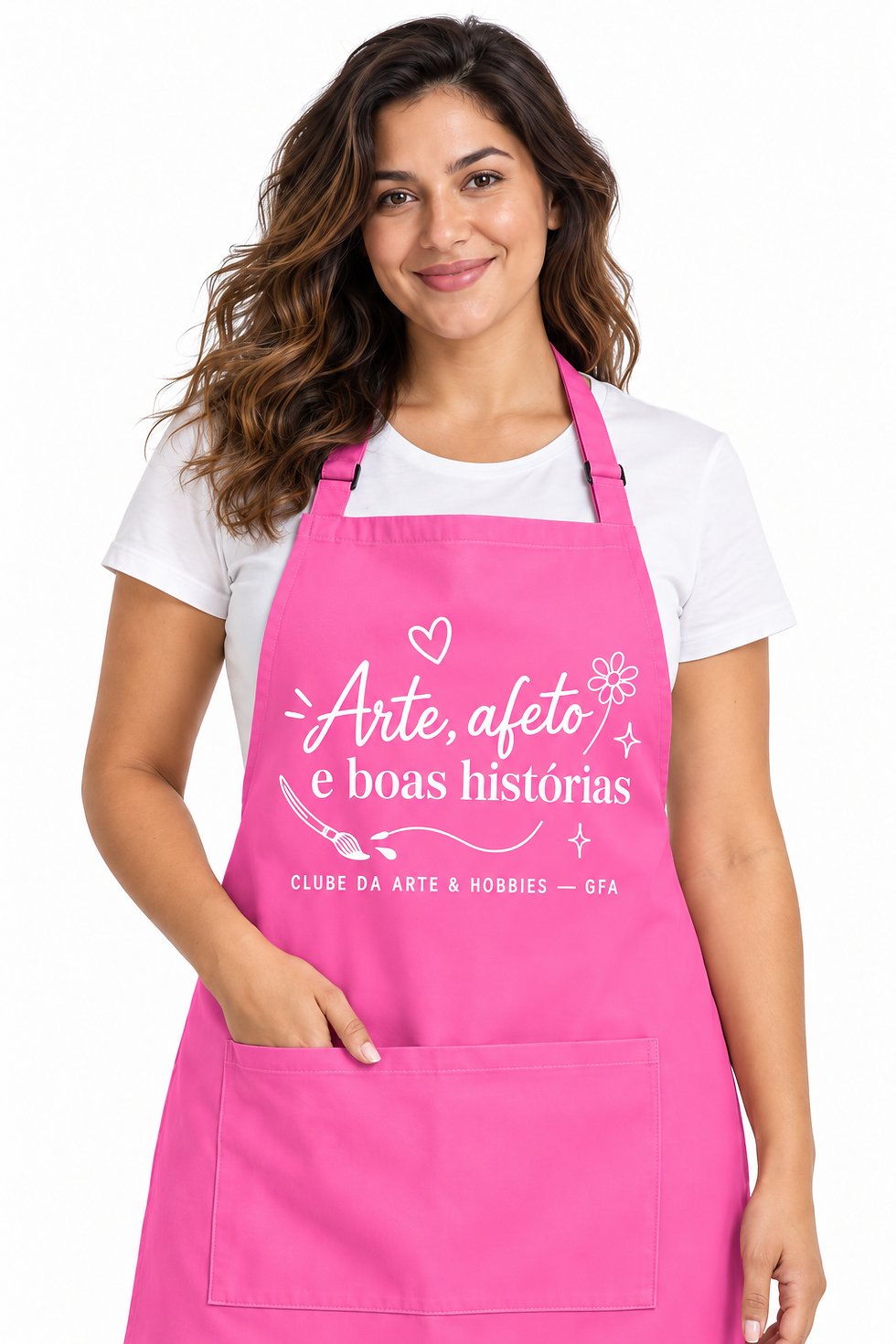 Miniatura: Avental Rosa Meu Momento — GFA 🎨💖 