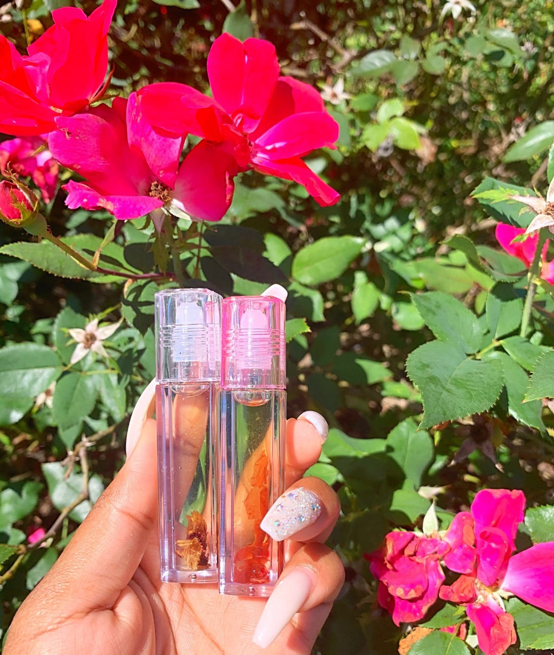 Huile pour les lèvres infusée de plantes