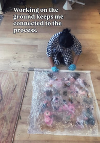 Dharshi de Silva in her studio