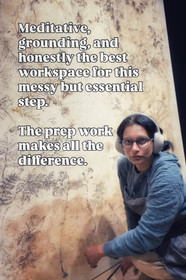 Dharshi de Silva in her studio