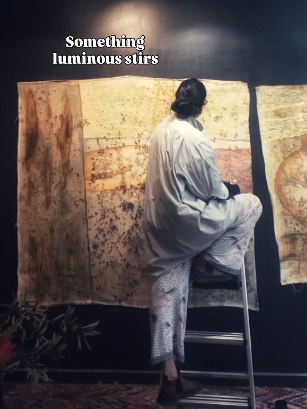 Dharshi de Silva at work in her home and studio located in Mount Eliza.