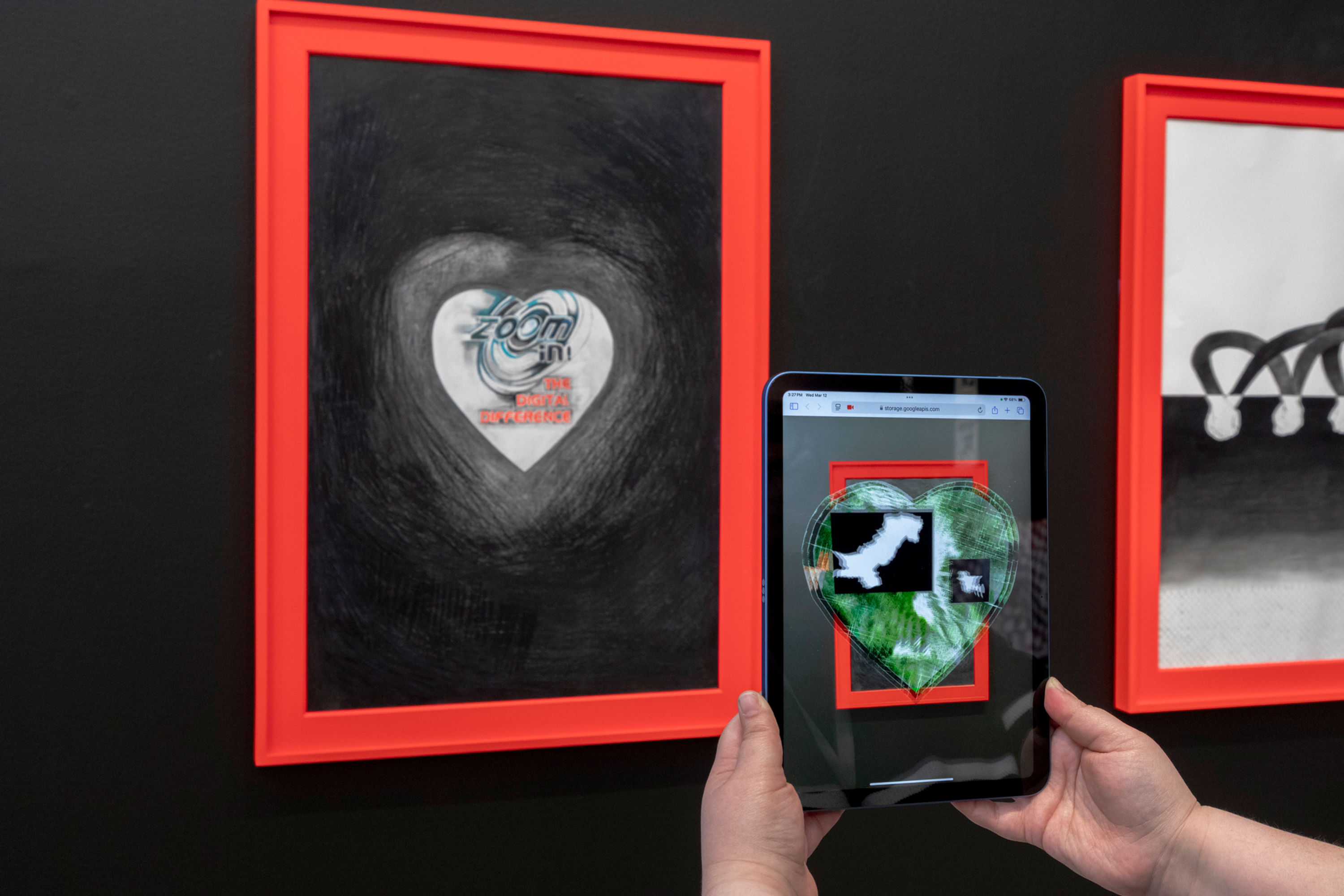 Umber Majeed, "Zoom in and Saath Haath (Hands Together)"