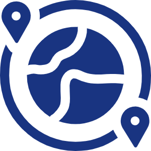 Abstract blue circular design