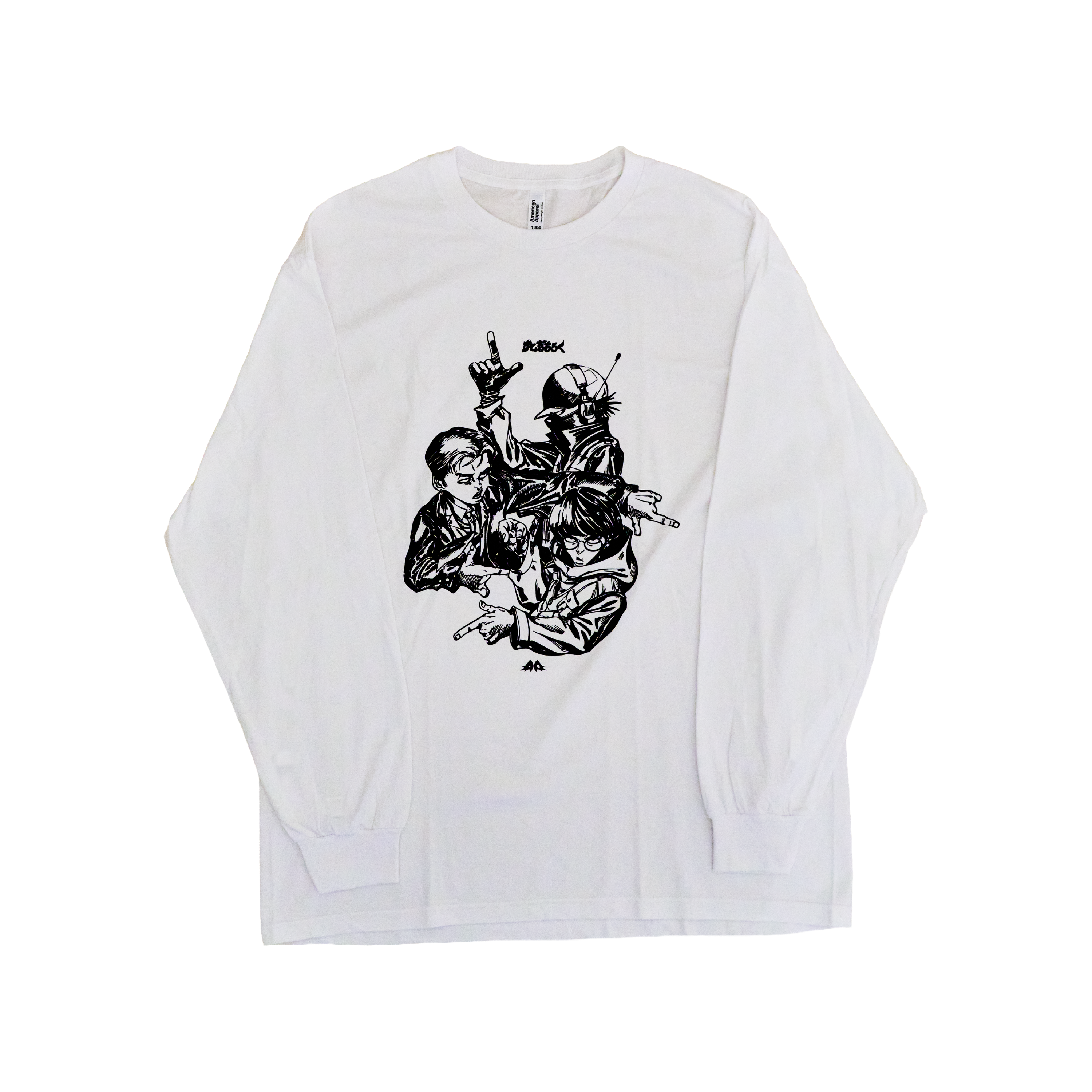 三人衆グラフィック -Long T-shirt