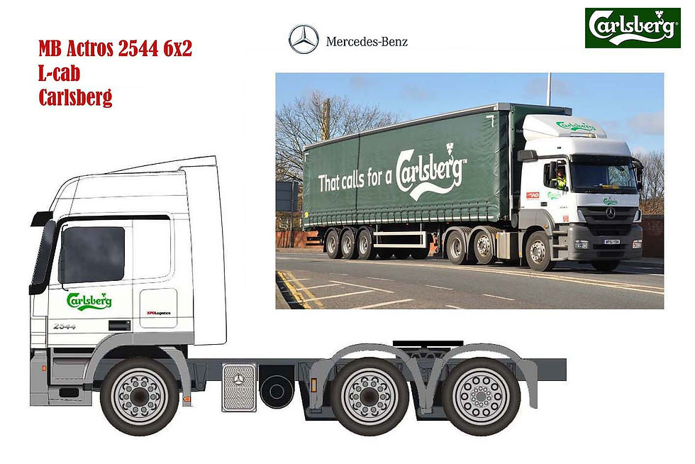 MB Actros 2544 6x2 Carlsberg