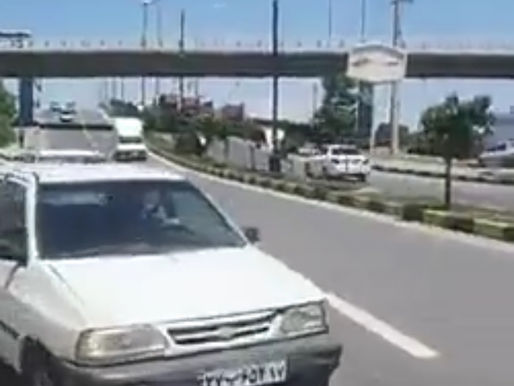 protest by truck drivers in Urmia
