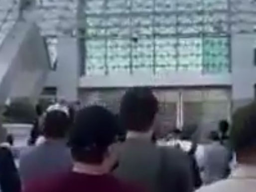 Protest by a group of parents and graduates of medicine