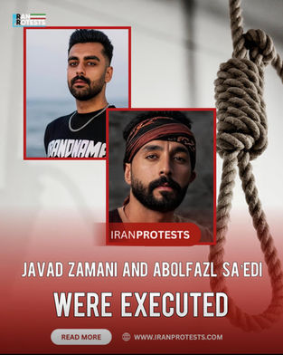 JAVAD ZAMANI AND ABOLFAZL SA'EDI were
EXECUTED