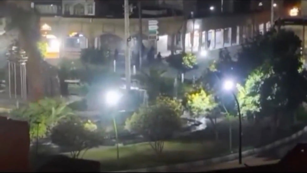 Islamic Republic forces opening direct fire on people. January 8