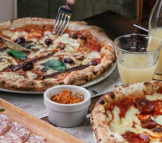 pizza de masa madre