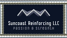 Suncoast Reinforcing LLC logo: Passion & Strength