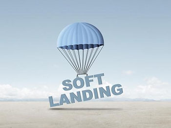 soft landing text floating