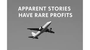  When the story is apparent, returns are rare