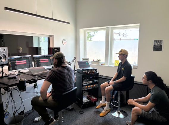 Audio Engineer Working