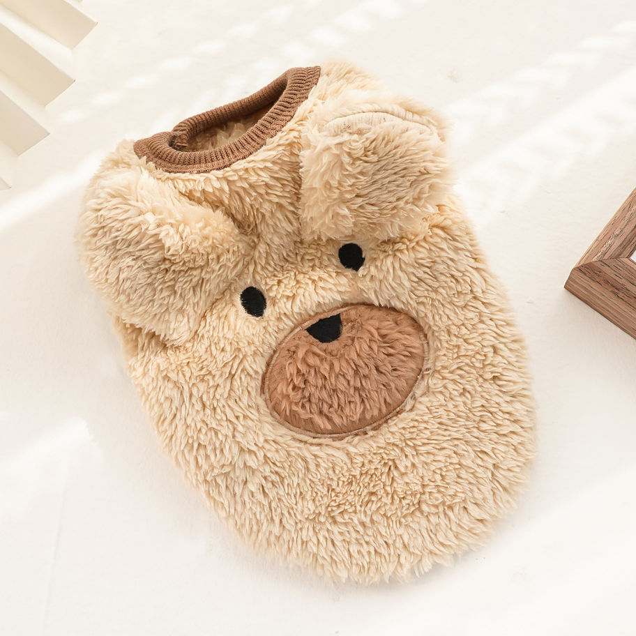 Main image for Cute Dog Clothes Winter Vest For Small Dogs Cats Warm Pets Sweater Soft Flannel