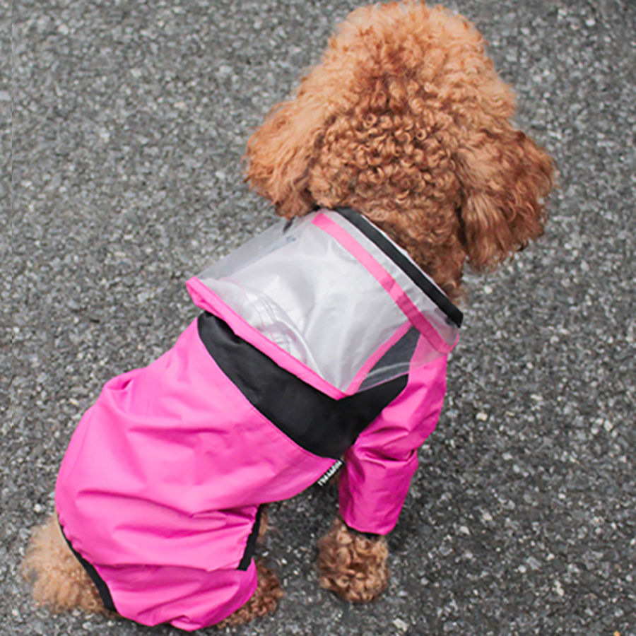 Main image for Pet Dog Raincoat The Dog Face Pet Clothes Jumpsuit Waterproof Dog Jacket Dogs W