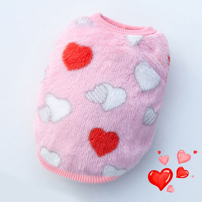 Main image for Cute Dog Clothes Winter Vest For Small Dogs Cats Warm Pets Sweater Soft Flannel