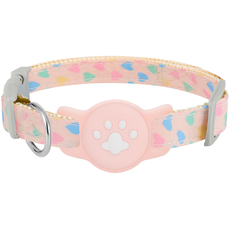 Main image for Pet Collar For Airtag Cute Anti-lost Dog Cat Collar Adjustable Nylon Pet Collar
