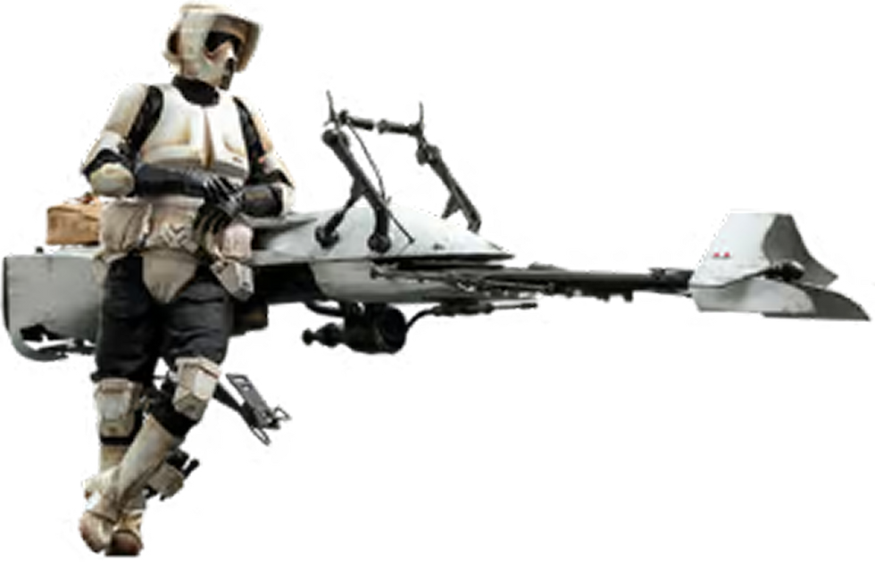 Scout trooper with speeder bike