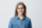 horizontal-portrait-smiling-happy-young-pleasant-looking-female-wears-denim-shirt-stylish-