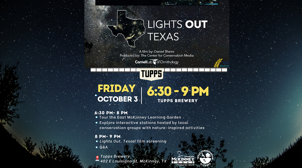 🎬 Lights Out, Texas! Film Screening at TUPPS Brewery