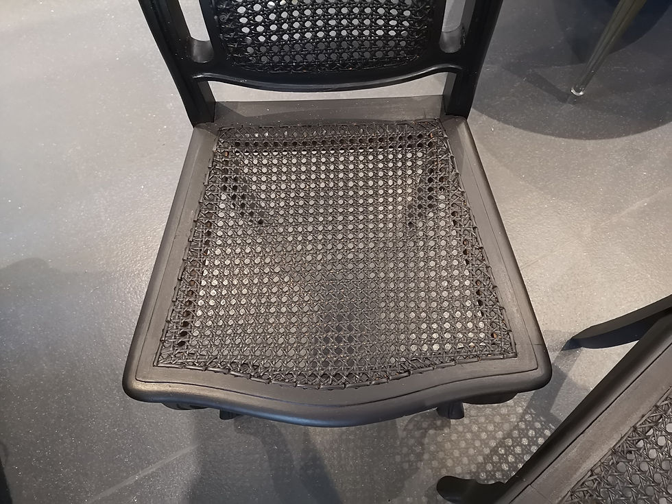 Thumbnail: Black Rattan Chair