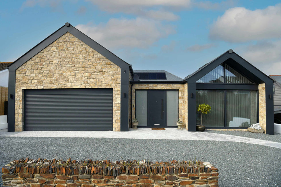 A project using our Stein Veneer Sandstone Cladding in Treloyhan Buff for their walls