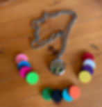 tree of life necklace diffuser with colorful refill pads