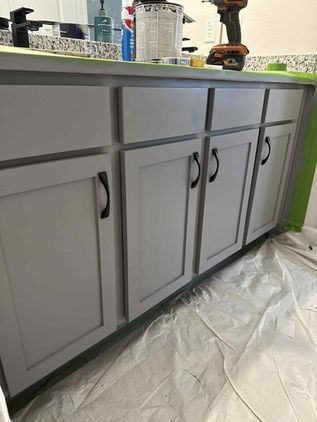 Bathroom Cabinet Repairs and Cabinetry Painting