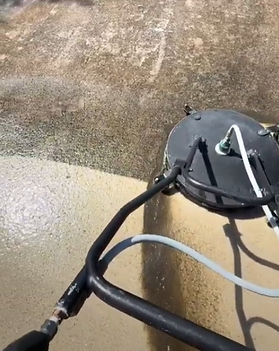 Professional Driveway Cleaning with Pressurized Surface Cleaner