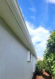 High-quality gutter and soffit pressure washing in Estero, FL, to eliminate buildup and improve your home's curb appeal.