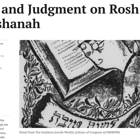 Publication: Joy and Judgment on Rosh Hashanah