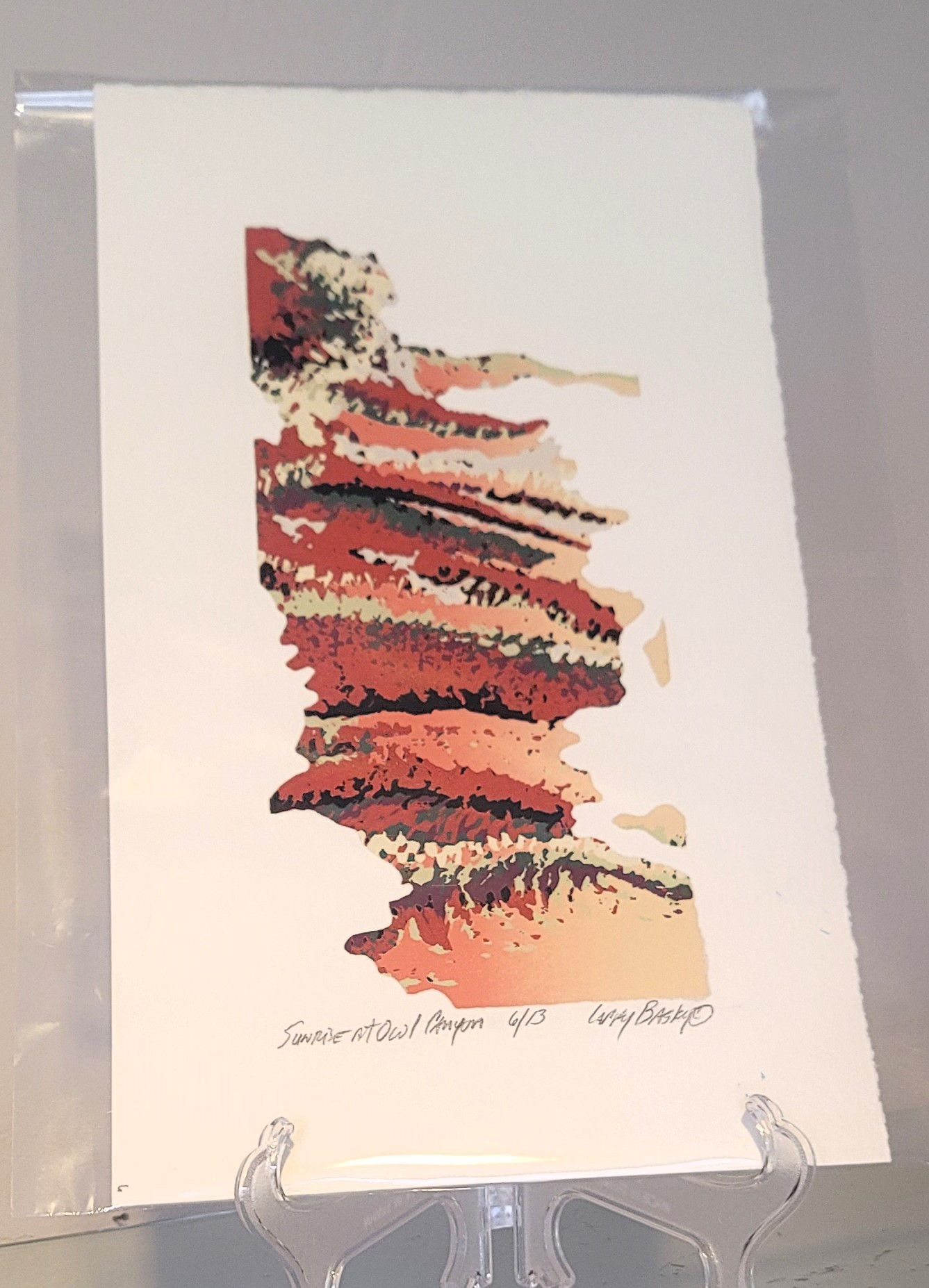 "Sunrise at Owl Canyon" Painting by Artist Larry Basky