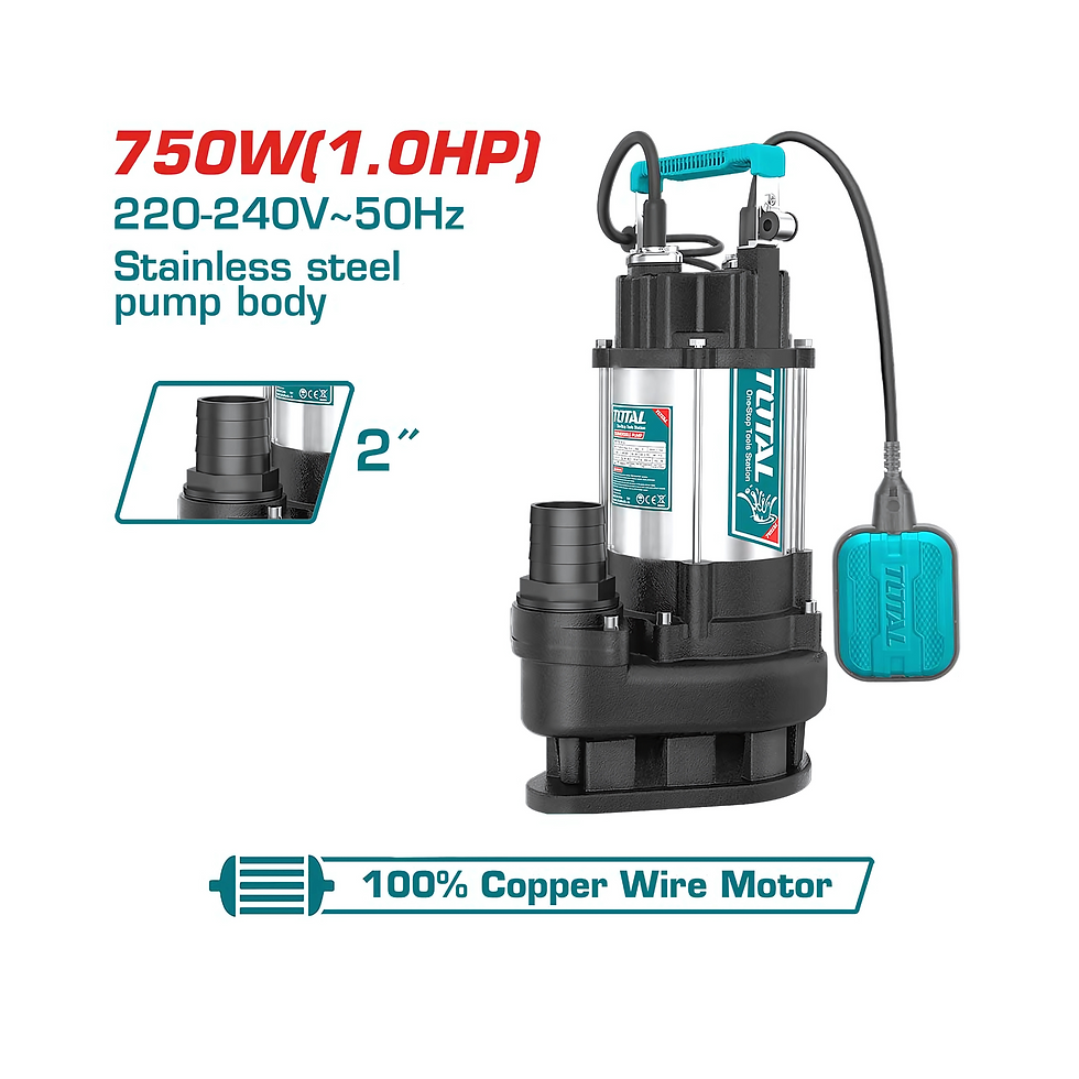 TOTAL Submersible Sewage Water Pump – TWP775016