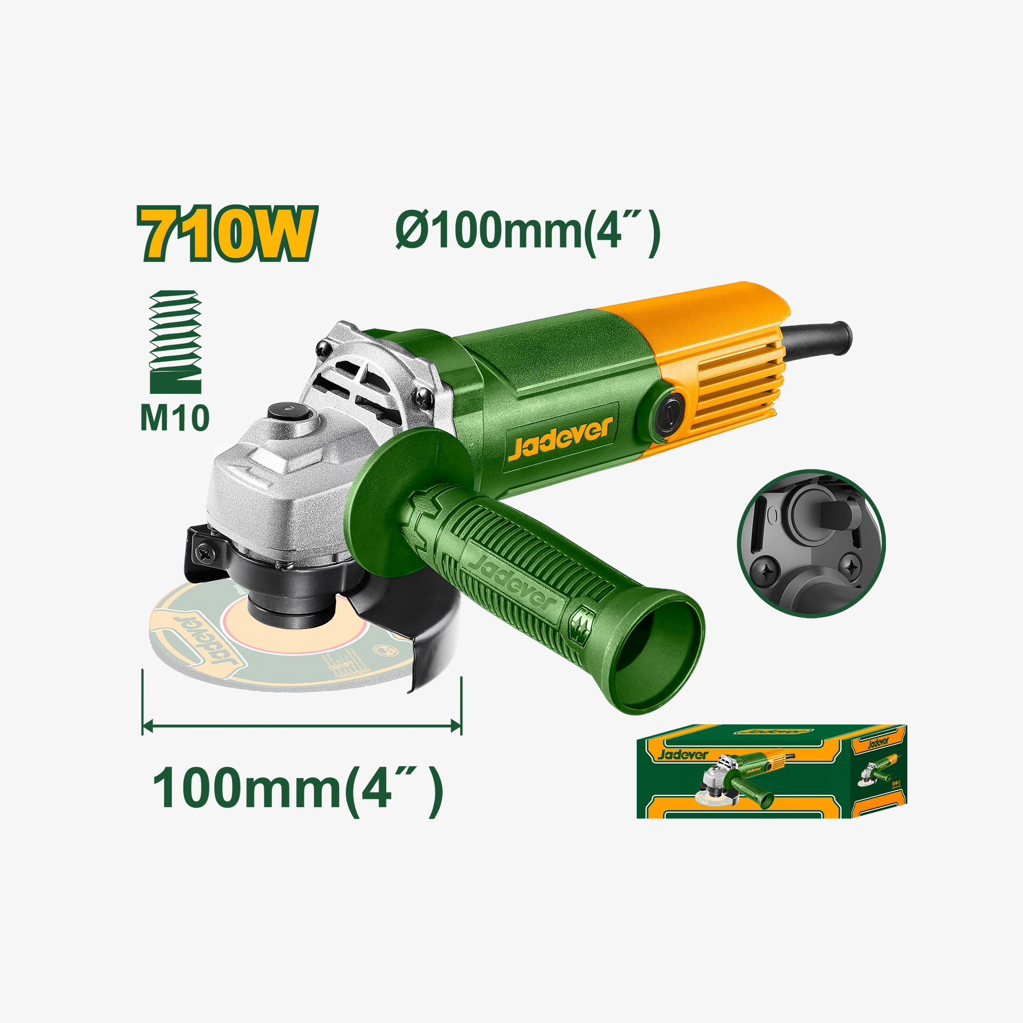 Jadever Angle Grinder 710W (JDAG35712)