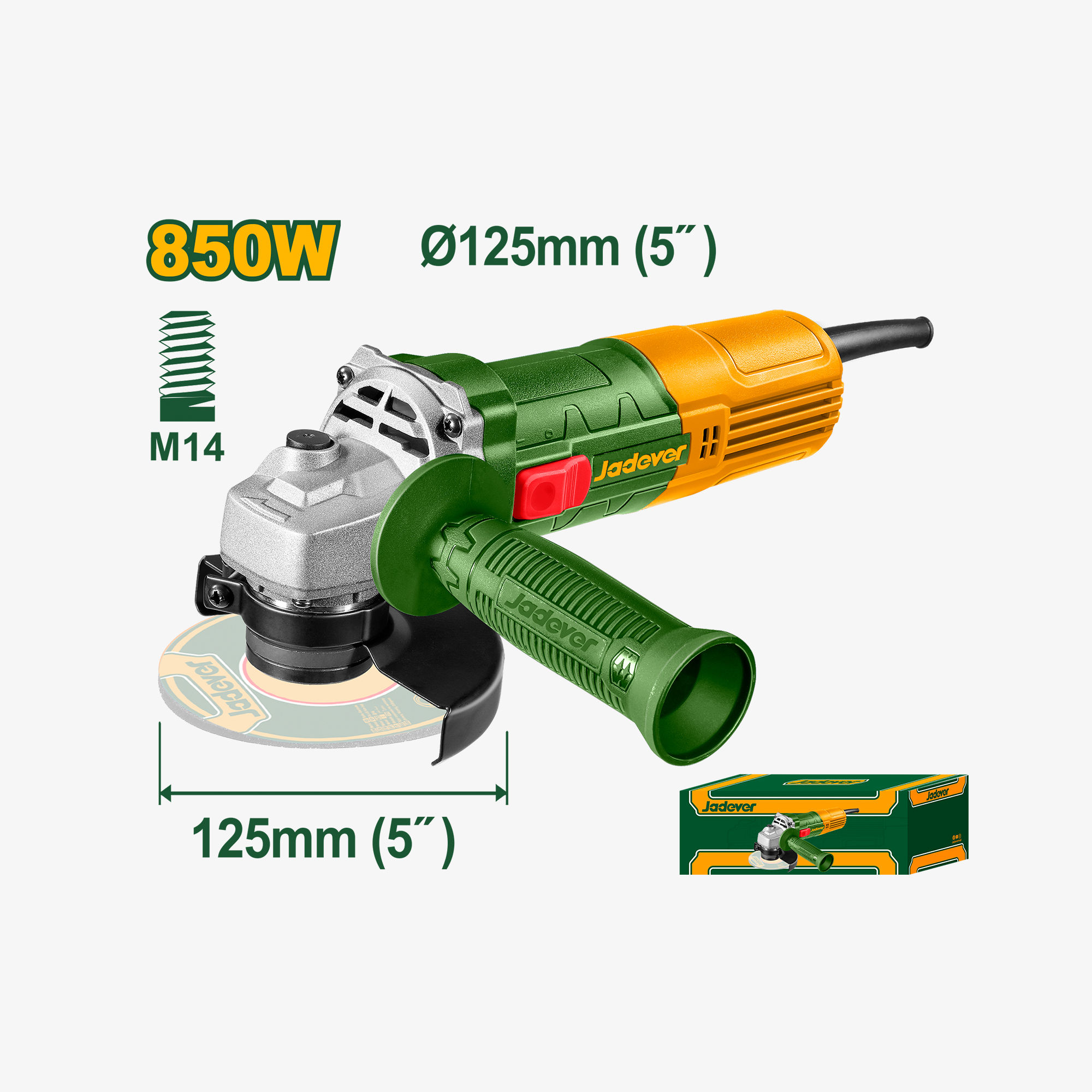 Jadever Angle Grinder 850W (JDAG15851)