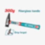 THMH62300-TOTAL Machinist Hammer 300 g
