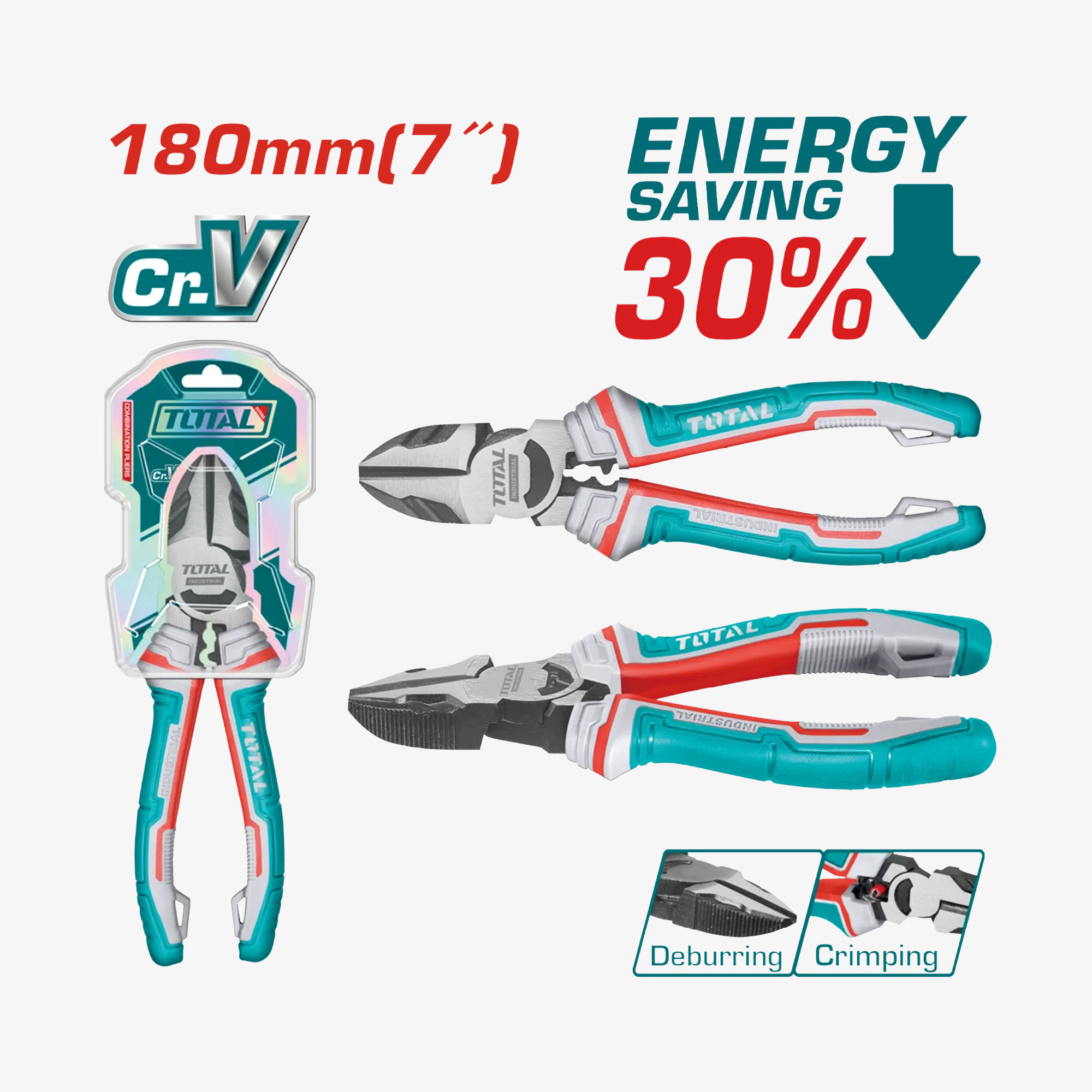 TOTAL Diagonal Cutting Plier 180 mm (THT230706)