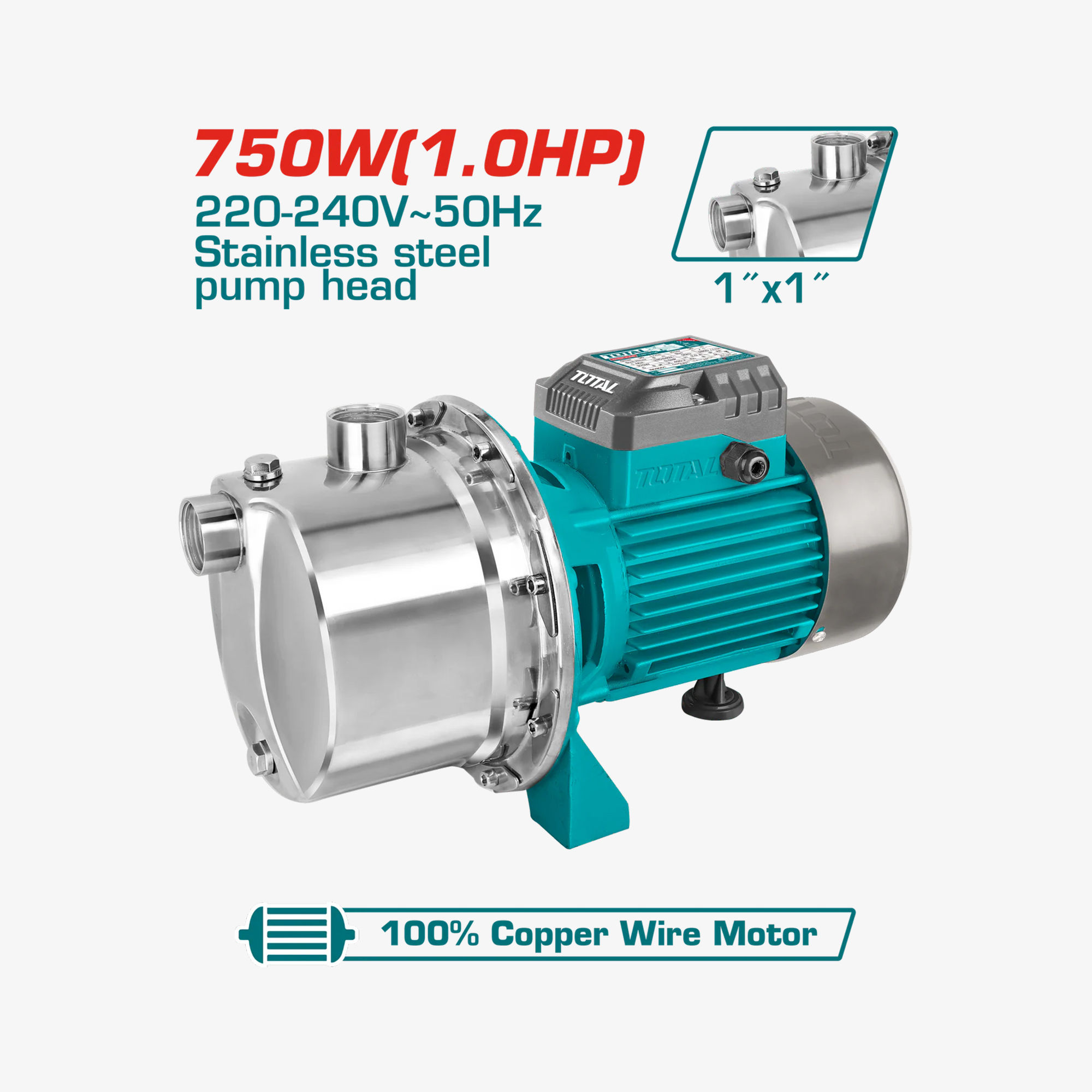 TWPS375062 Water Pump 750W - 1HP