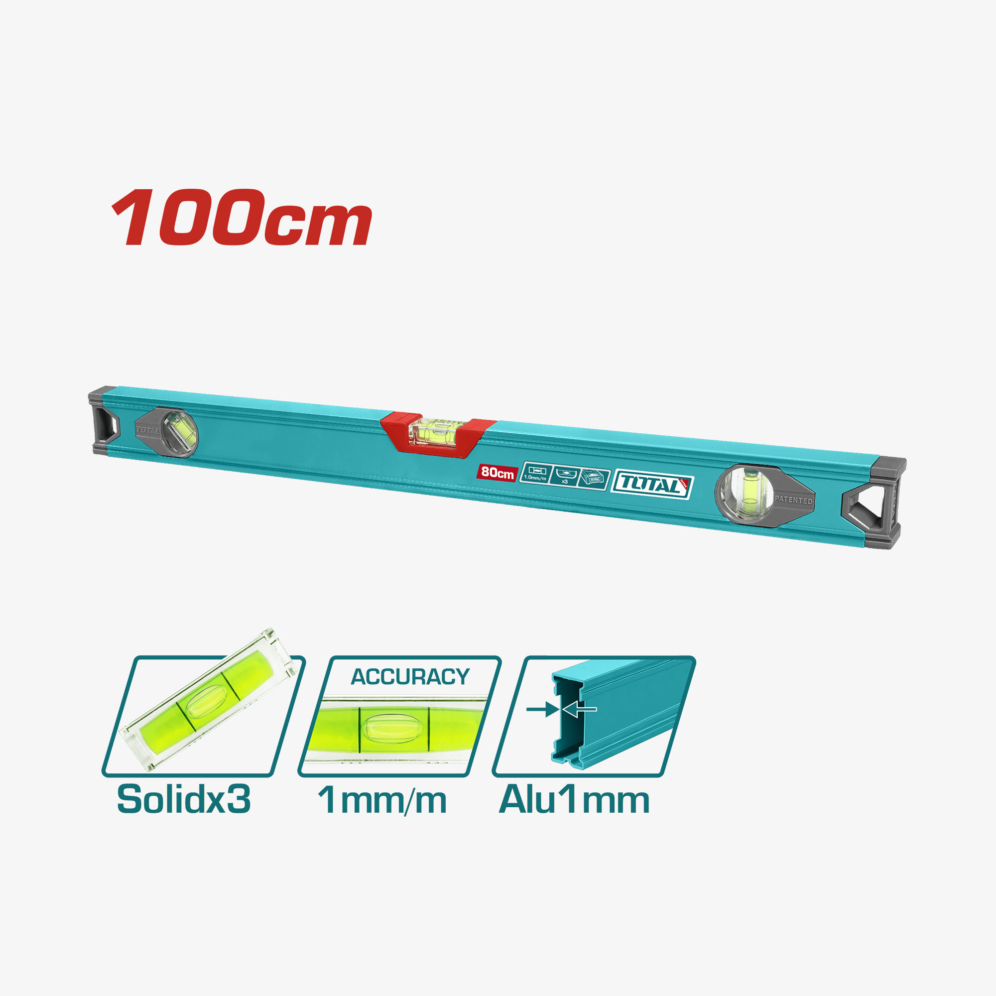 TOTAL Spirit Level 100 cm (TMT210016)