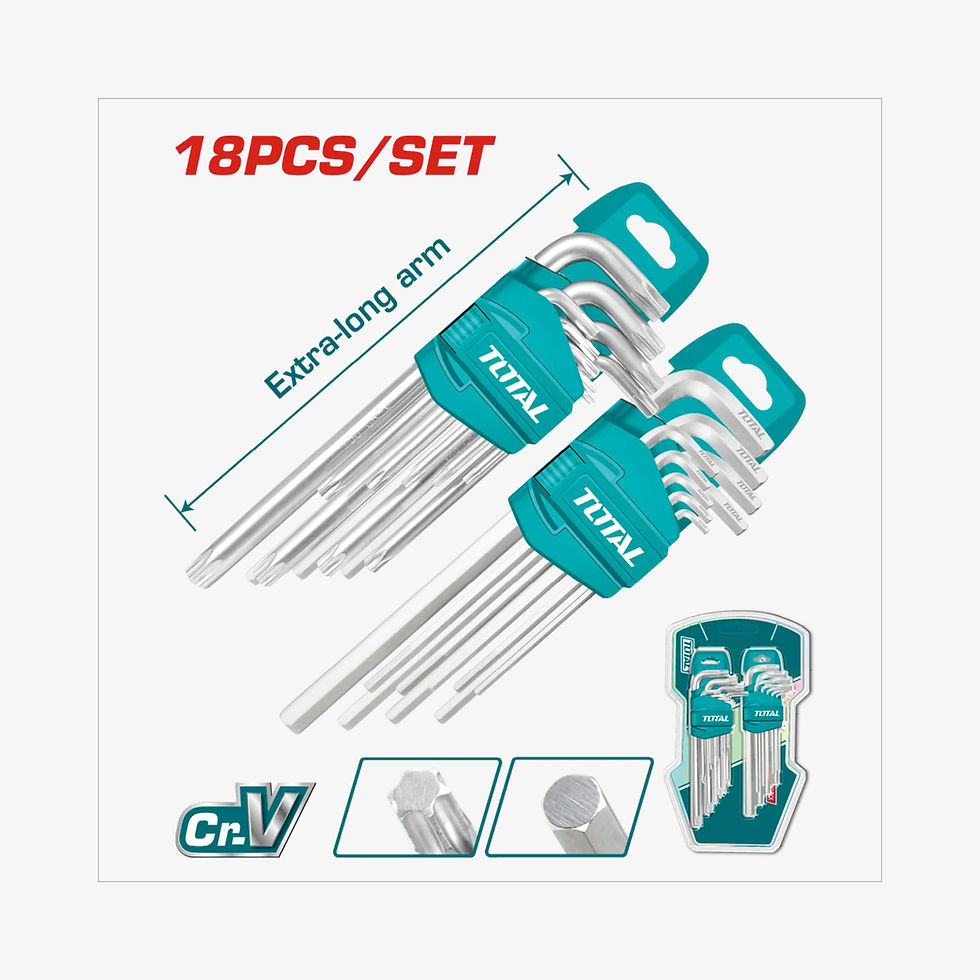 TOTAL SET Hex Key + Torx Key 18 PCS (THT106KT0181)